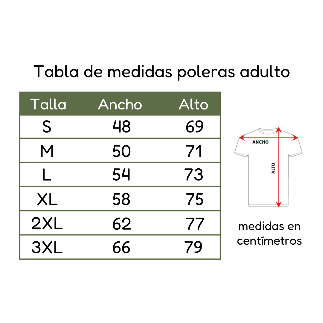 Polera Adulto + Foto de regalo